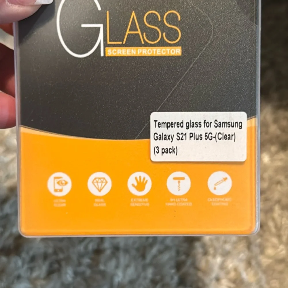 Tempered Glass Screen Protector for Samsung Galaxy S21 Plus - Clear